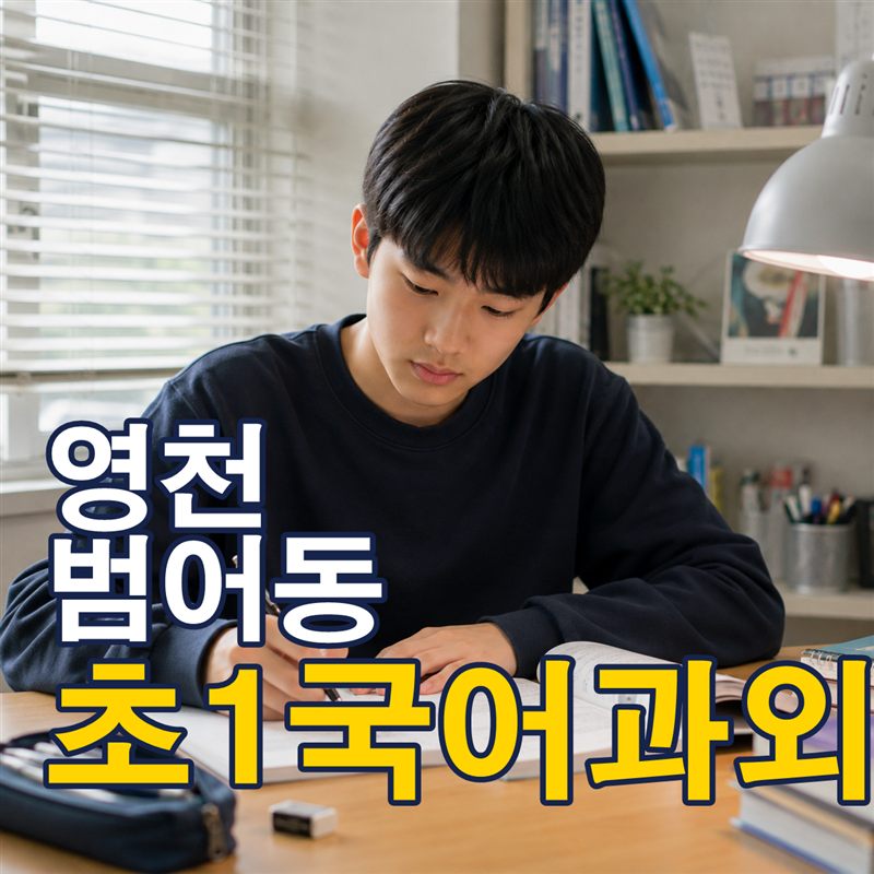 영천 범어동 초1국어과외
