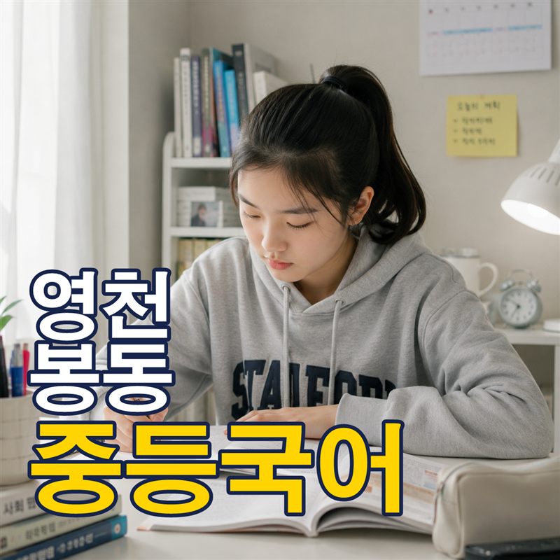 영천 봉동 중등국어