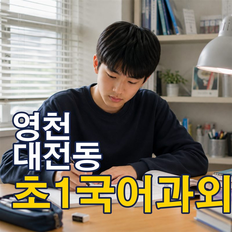 영천 대전동 초1국어과외