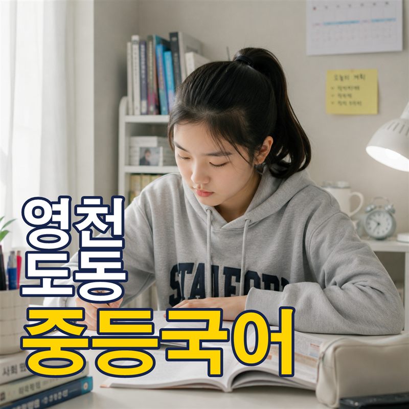 영천 도동 중등국어
