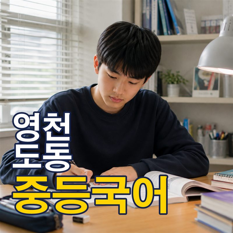 영천 도동 중등국어