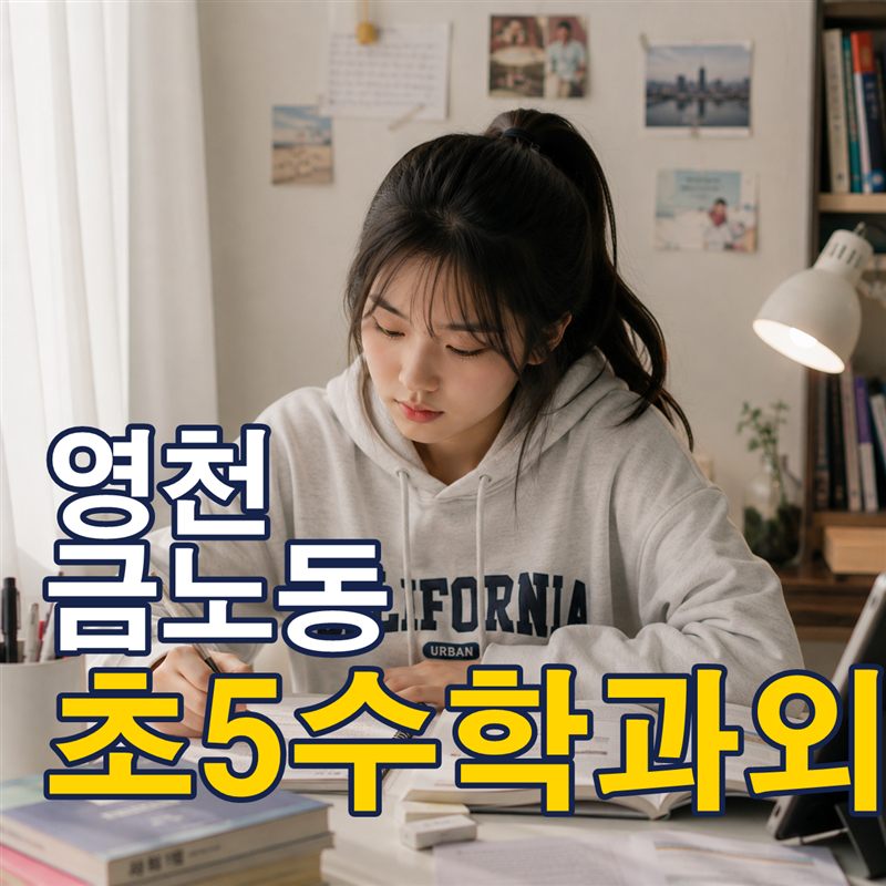 영천 금노동 초5수학과외