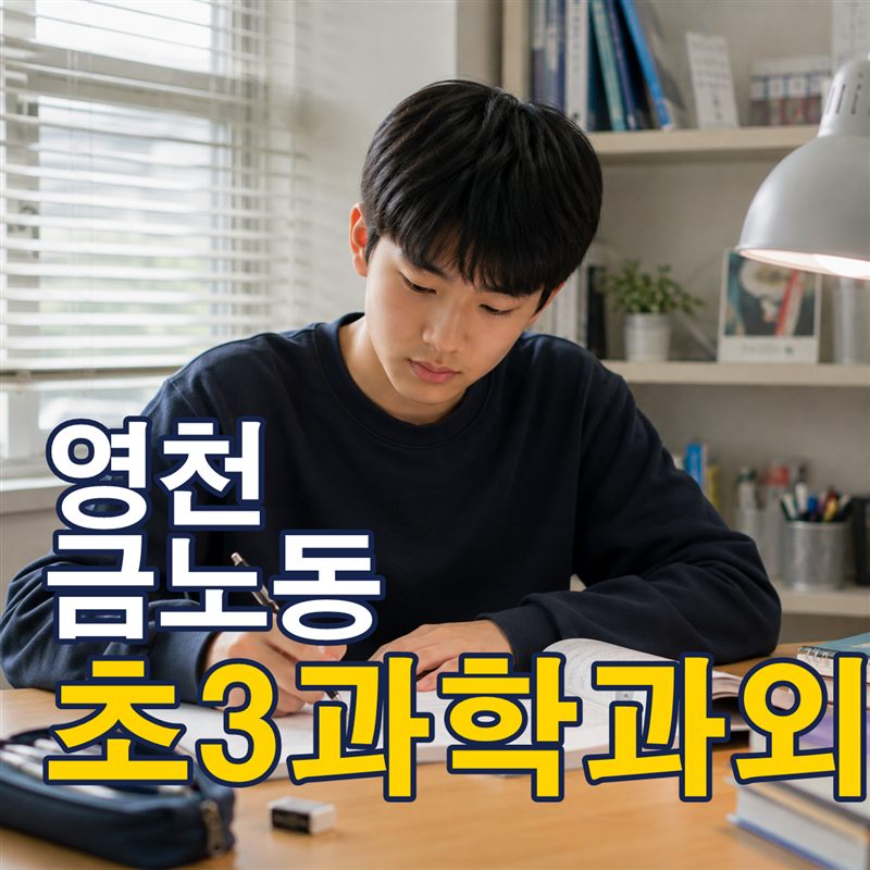 영천 금노동 초3과학과외