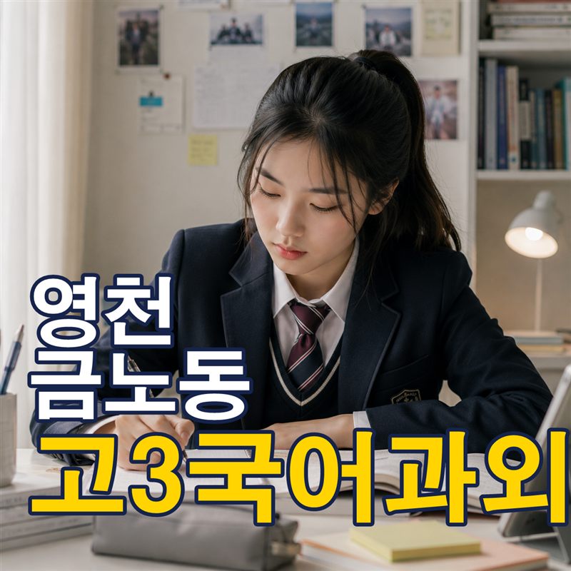 영천 금노동 고3국어과외