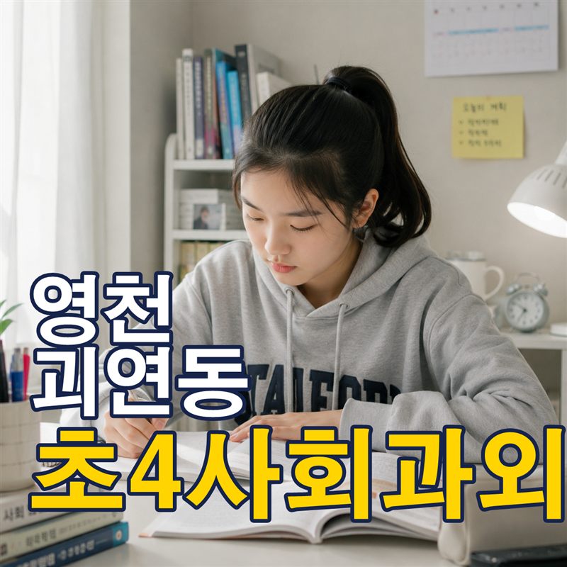 영천 괴연동 초4사회과외