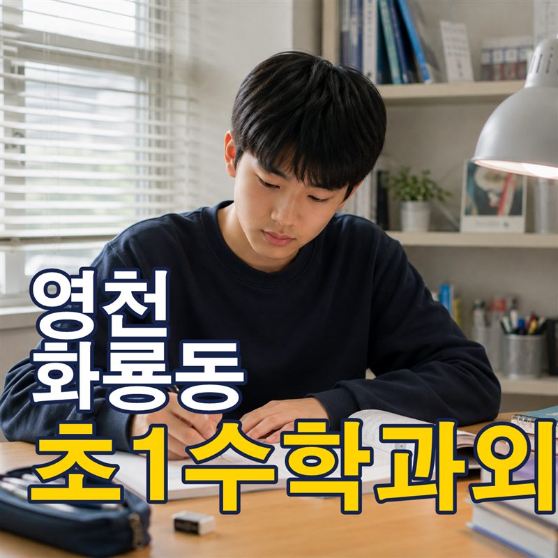 영천 화룡동 초1수학과외