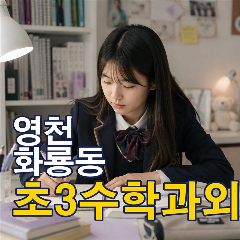 영천 화룡동 초3수학과외