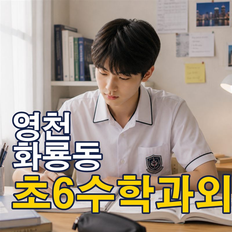 영천 화룡동 초6수학과외