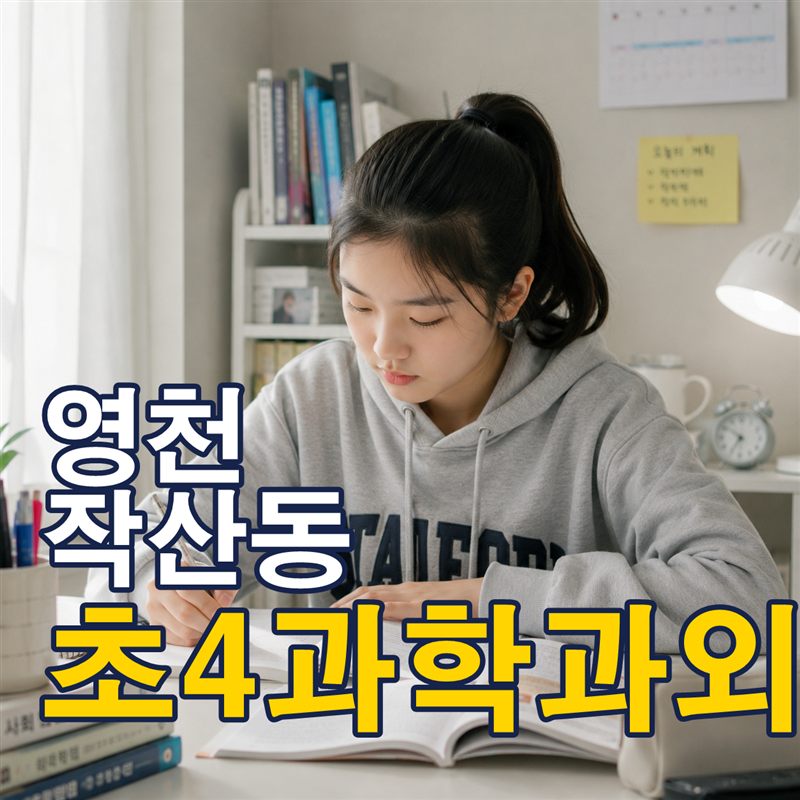 영천 작산동 초4과학과외