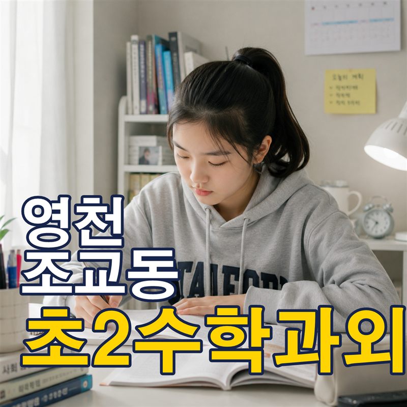 영천 조교동 초2수학과외