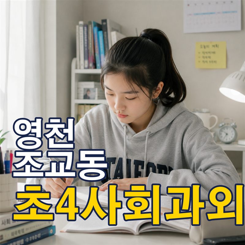 영천 조교동 초4사회과외