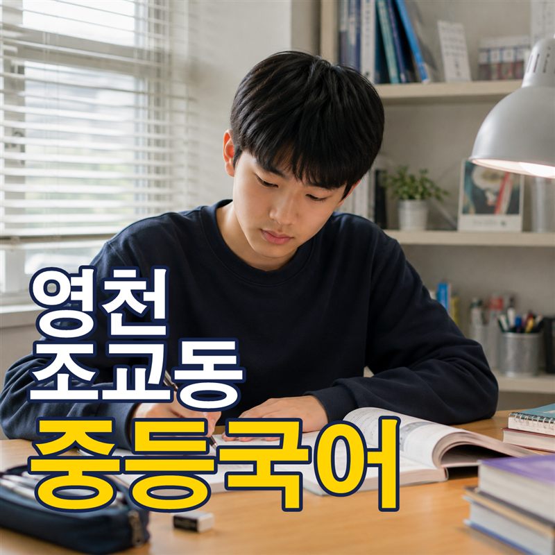 영천 조교동 중등국어