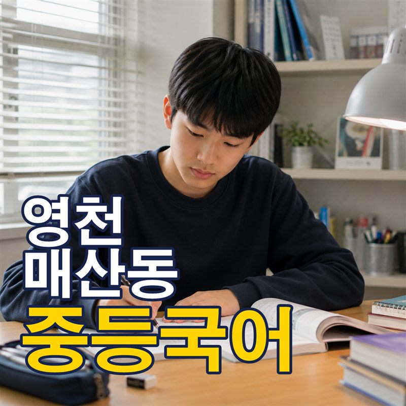 영천 매산동 중등국어