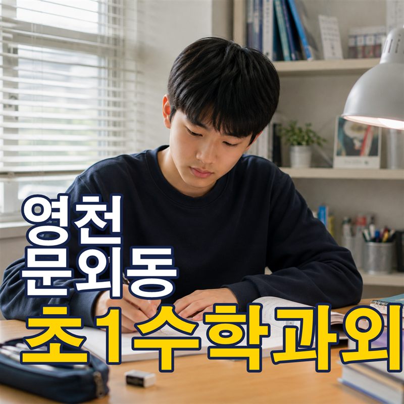 영천 문외동 초1수학과외