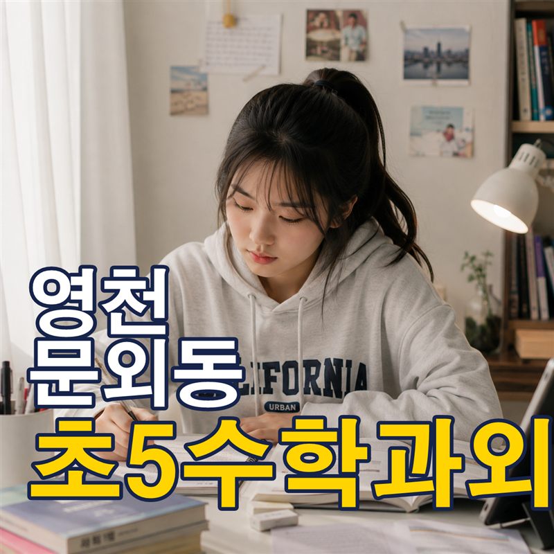 영천 문외동 초5수학과외