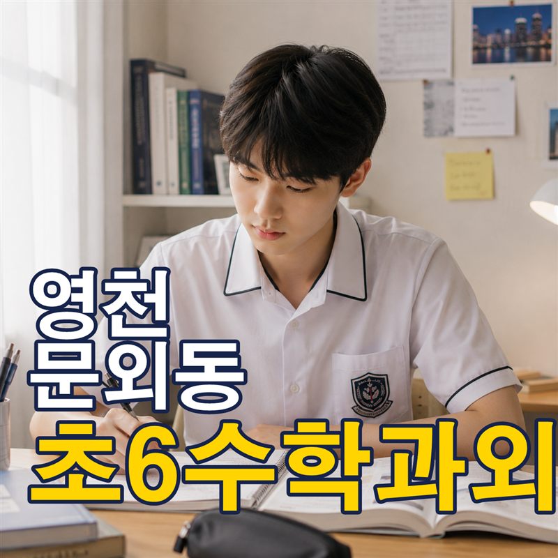 영천 문외동 초6수학과외