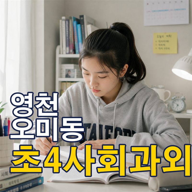 영천 오미동 초4사회과외