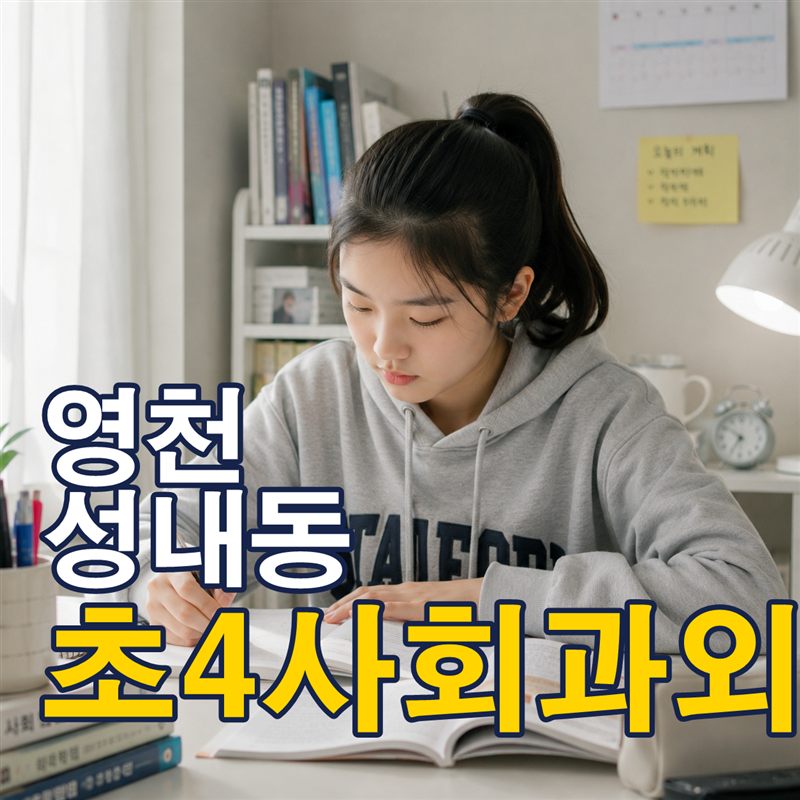 영천 성내동 초4사회과외