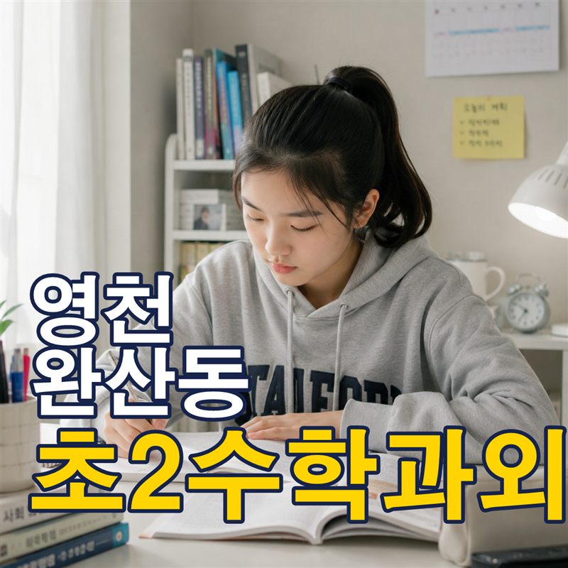 영천 완산동 초2수학과외
