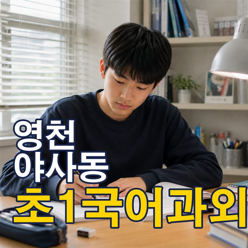 영천 야사동 초1국어과외