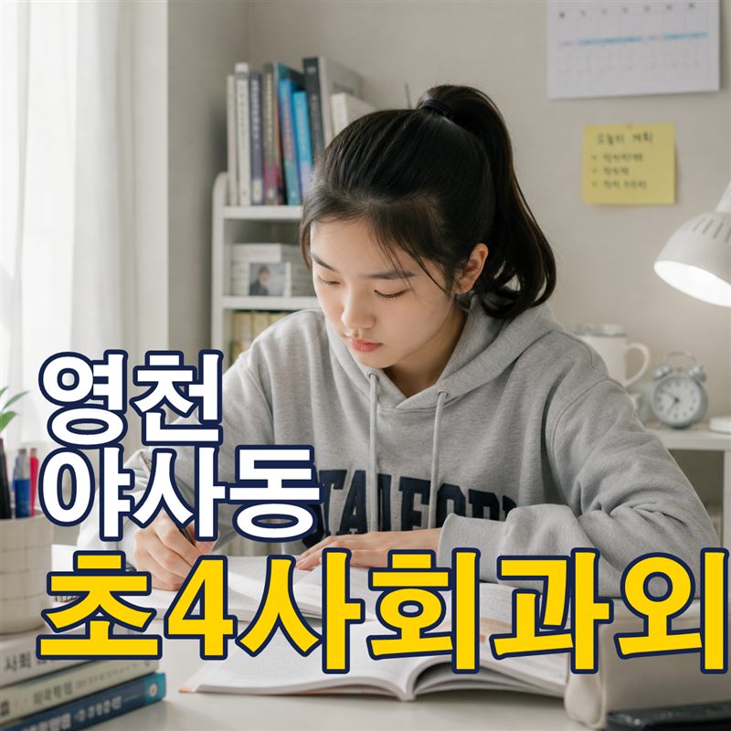 영천 야사동 초4사회과외